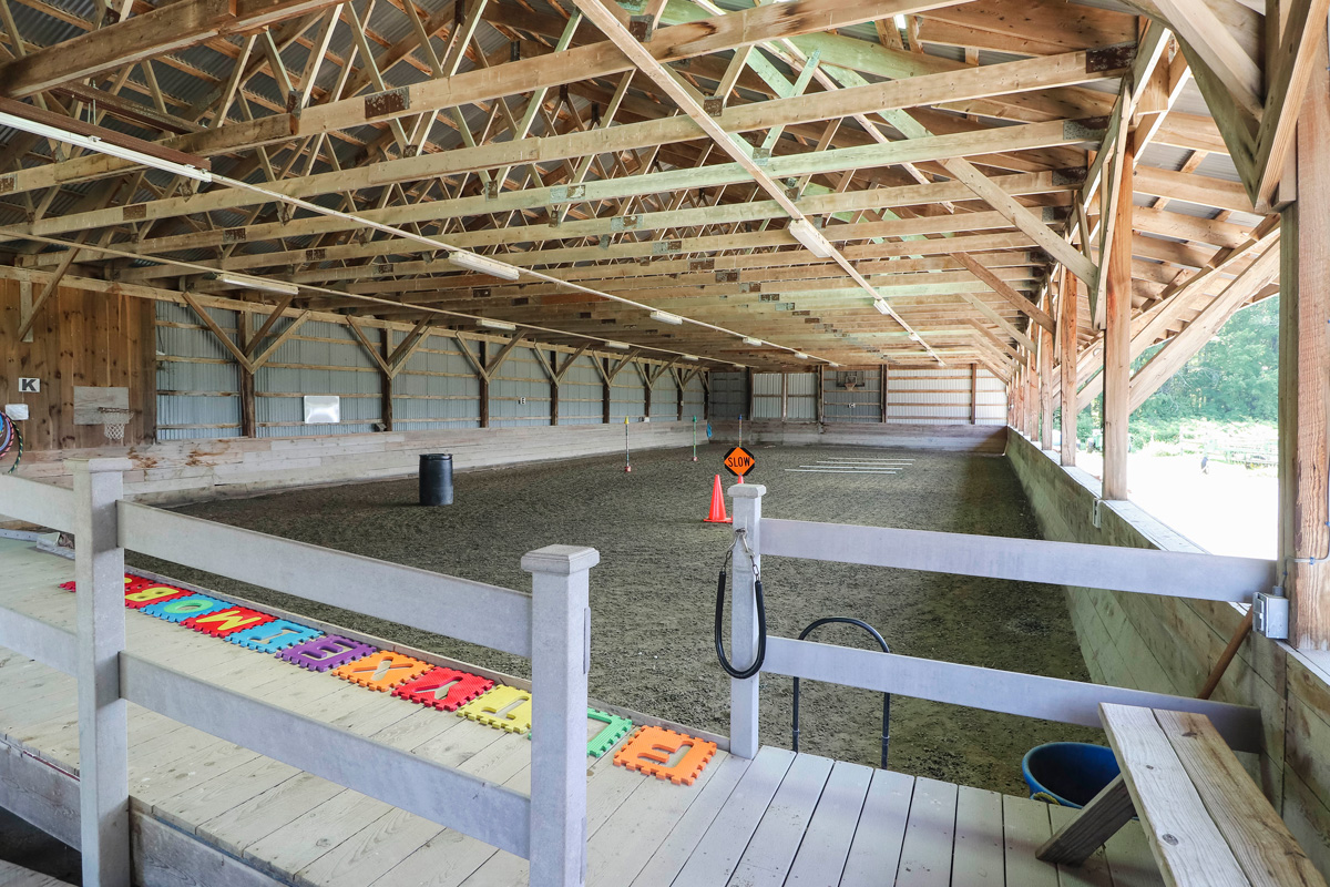 photo of the covered arena