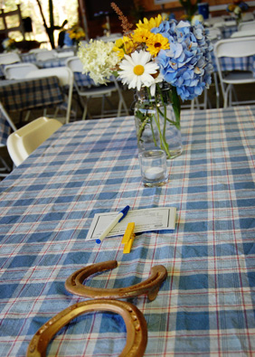 table setting at an event